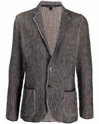 Blazer à rayures verticales bleu marine Lardini