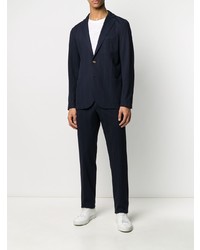 Blazer à rayures verticales bleu marine Eleventy