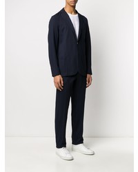 Blazer à rayures verticales bleu marine Eleventy