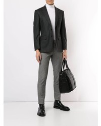 Blazer à rayures verticales gris foncé Gieves & Hawkes