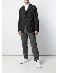 Blazer à rayures verticales gris foncé Engineered Garments