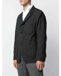 Blazer à rayures verticales gris foncé Engineered Garments