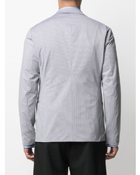 Blazer à rayures verticales gris Emporio Armani