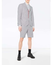 Blazer à rayures verticales gris Thom Browne