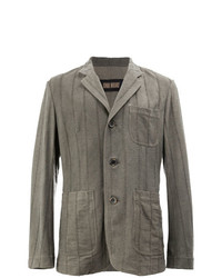 Blazer à rayures verticales gris Uma Wang