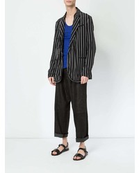 Blazer à rayures verticales noir Haider Ackermann