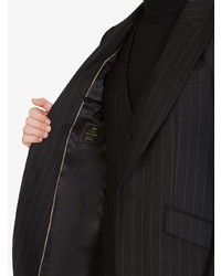 Blazer à rayures verticales noir Dolce & Gabbana