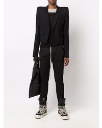 Blazer à rayures verticales noir Rick Owens