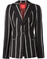 Blazer à rayures verticales noir Vivienne Westwood