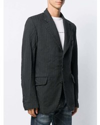 Blazer à rayures verticales vert foncé Junya Watanabe MAN