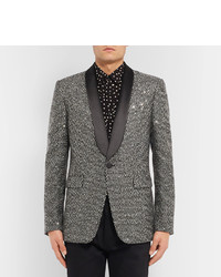 Blazer argenté Saint Laurent