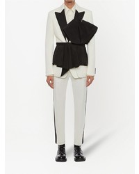 Blazer blanc et noir Alexander McQueen