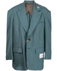 Blazer bleu canard Maison Mihara Yasuhiro