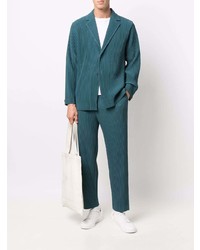 Blazer bleu canard Homme Plissé Issey Miyake