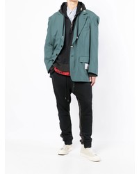 Blazer bleu canard Maison Mihara Yasuhiro