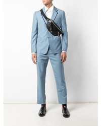 Blazer bleu clair Alexander McQueen