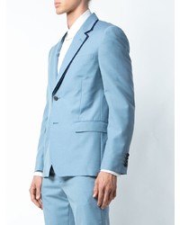 Blazer bleu clair Alexander McQueen