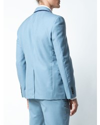 Blazer bleu clair Alexander McQueen