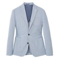 Blazer bleu clair Mango