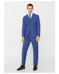 Blazer bleu clair Mango