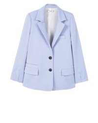 Blazer bleu clair Mango