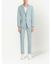 Blazer bleu clair Alexander McQueen