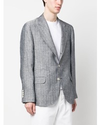 Blazer bleu clair Brunello Cucinelli