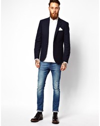 Blazer bleu marine Asos