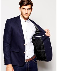 Blazer bleu marine Asos