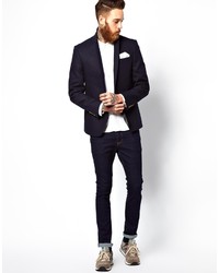 Blazer bleu marine Asos