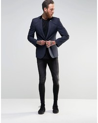 Blazer bleu marine Asos