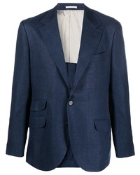 Blazer bleu marine Brunello Cucinelli