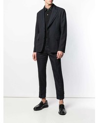 Blazer bleu marine Alexander McQueen