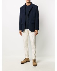 Blazer bleu marine Brunello Cucinelli