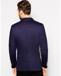 Blazer bleu marine Selected