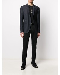 Blazer bleu marine Philipp Plein