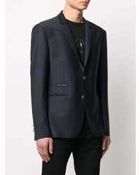 Blazer bleu marine Philipp Plein