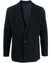 Blazer bleu marine Homme Plissé Issey Miyake