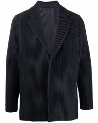 Blazer bleu marine Homme Plissé Issey Miyake