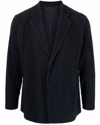 Blazer bleu marine Homme Plissé Issey Miyake