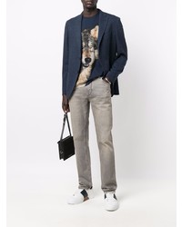 Blazer bleu marine Etro