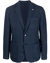 Blazer bleu marine Luigi Bianchi Mantova