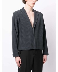 Blazer bleu marine Homme Plissé Issey Miyake