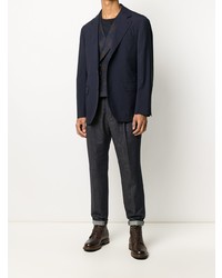 Blazer bleu marine Brunello Cucinelli