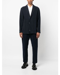 Blazer bleu marine Homme Plissé Issey Miyake