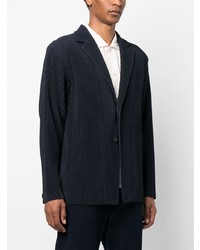 Blazer bleu marine Homme Plissé Issey Miyake