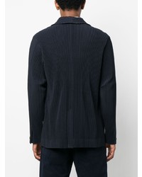 Blazer bleu marine Homme Plissé Issey Miyake