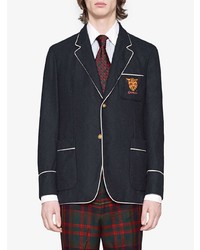 Blazer bleu marine Gucci