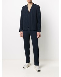 Blazer bleu marine Homme Plissé Issey Miyake