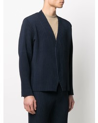 Blazer bleu marine Homme Plissé Issey Miyake